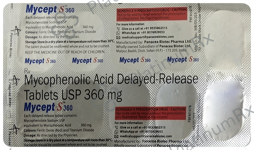 Mycept S 360mg Tablet 10s