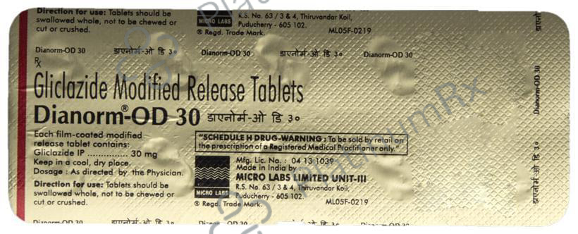 Dianorm OD 30mg Tablet MR 10s