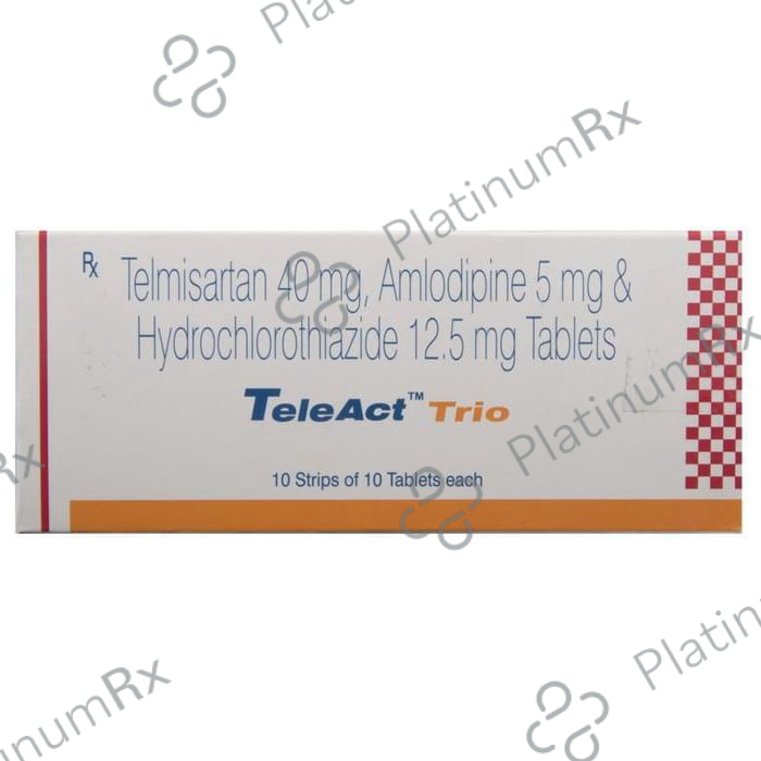 Teleact Trio 5/12.5/40mg Tablet 10s