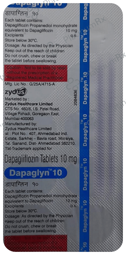Dapaglyn 10mg Tablet 10s