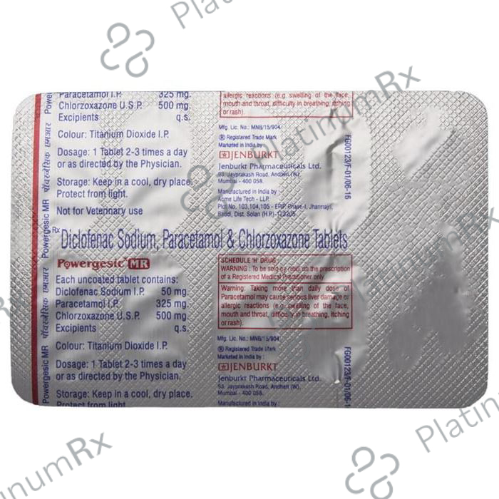 Powergesic MR 500/50/325mg Tablet 10s