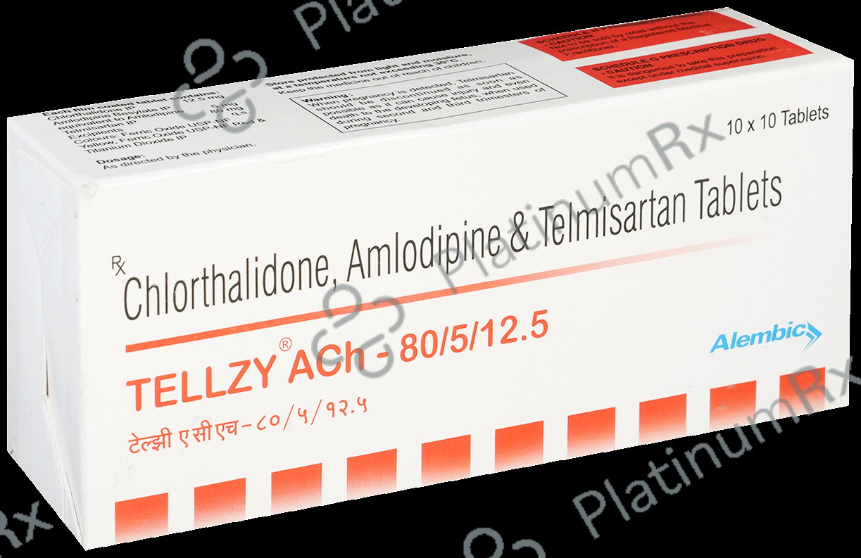 Tellzy Ach 80/5/12.5 Tablet