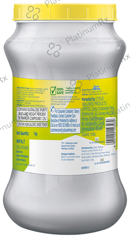 Sugar Free Natura Low Calorie Sucralose Sweetener - Powder 1 kg