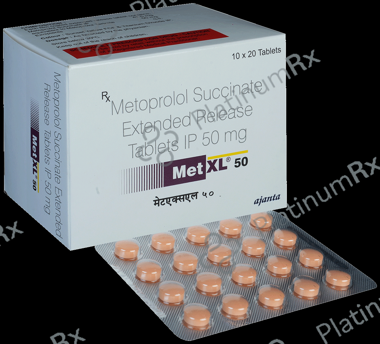 Met XL 50mg Tablet ER 20s