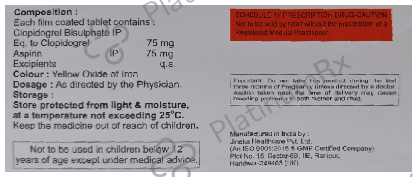 Vriclop A 75 Tablet