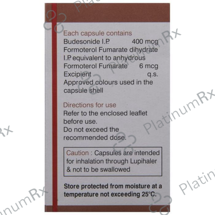 Budamate 6/400mcg Transcaps 30s