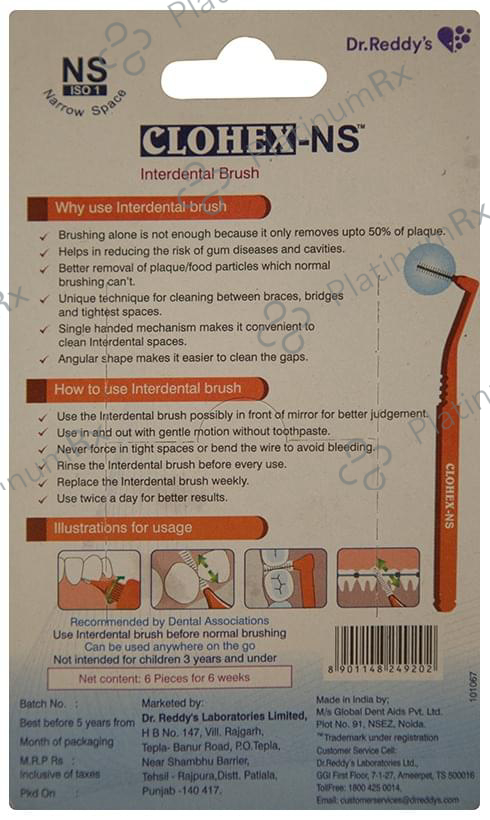 Dr. Reddy's Clohex-NS Interdental Brush