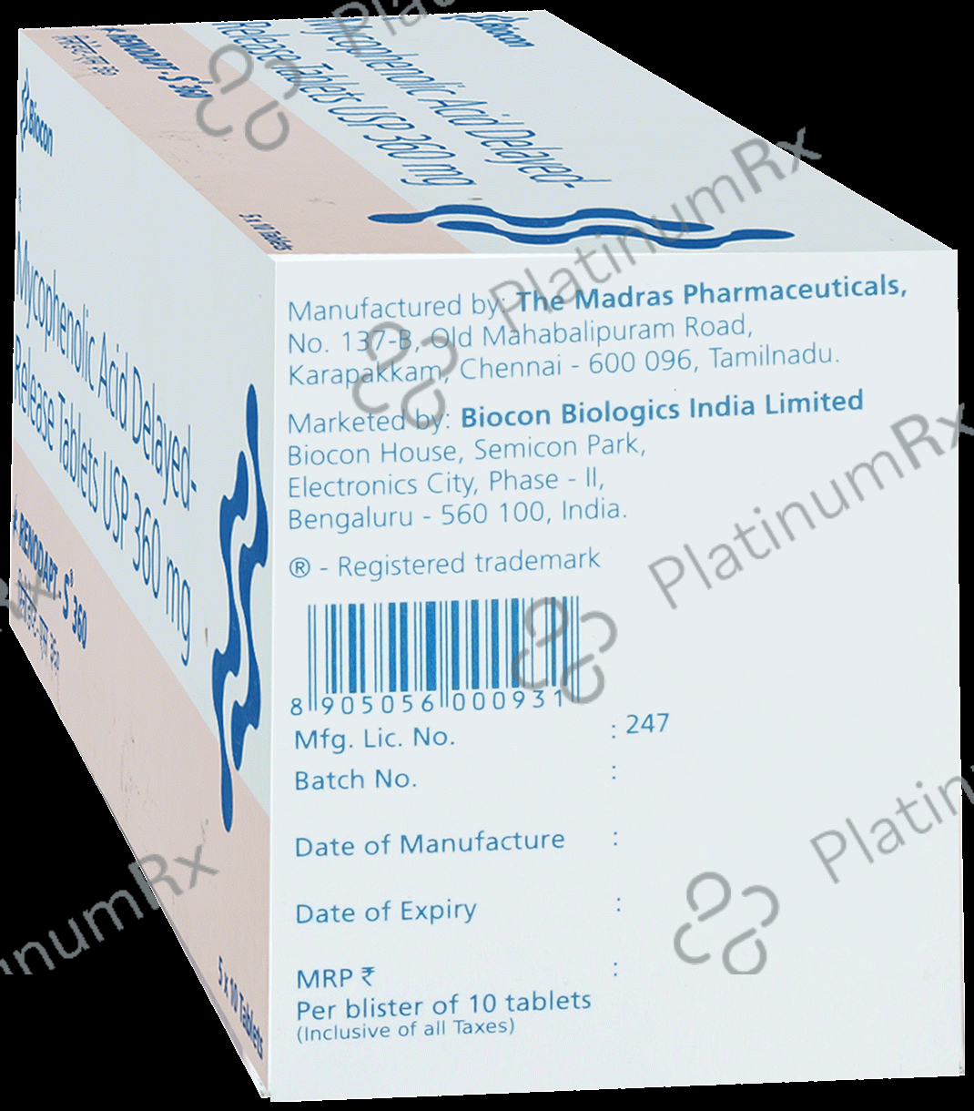 Renodapt S 360mg Tablet 10s
