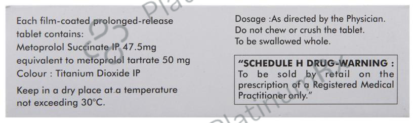 Metapro XL 50mg Tablet 15s