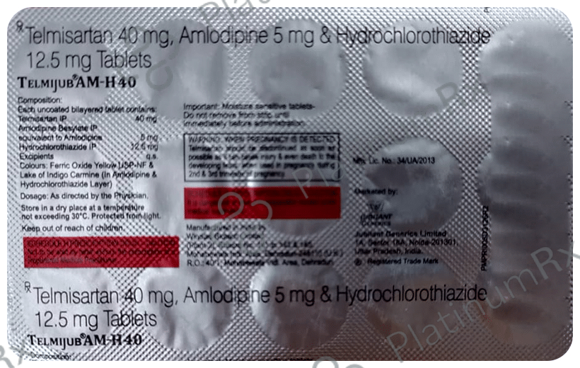 Telmijub AM H 5/12.5/40mg Tablet 15s