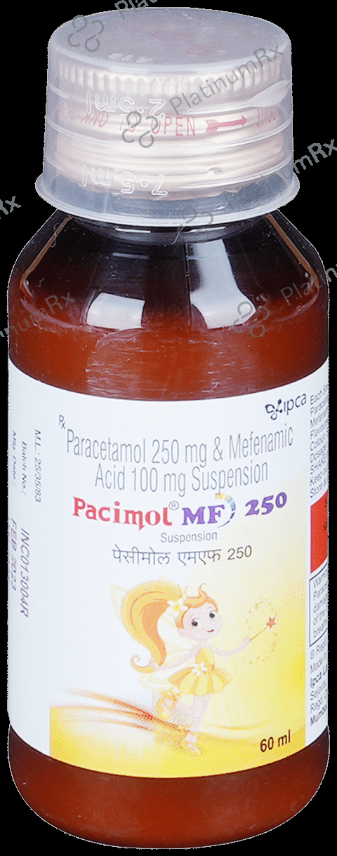 Pacimol MF 100/250mg Oral Suspension 60ml
