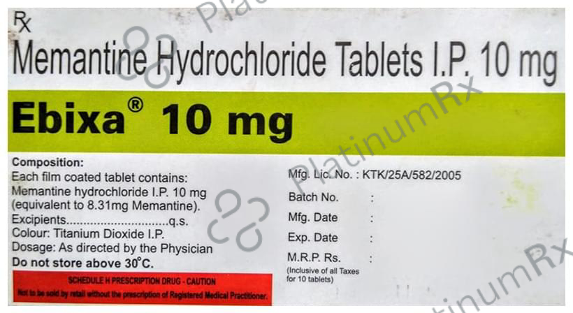 Ebixa 10mg Tablet 10 Tablet