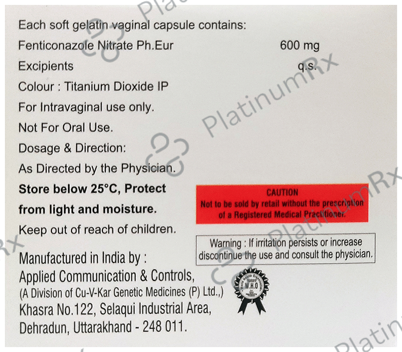 Fentia Vaginal Capsule