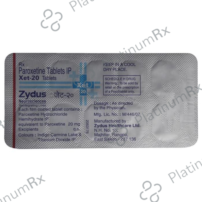 Xet 20mg Tablet 10s