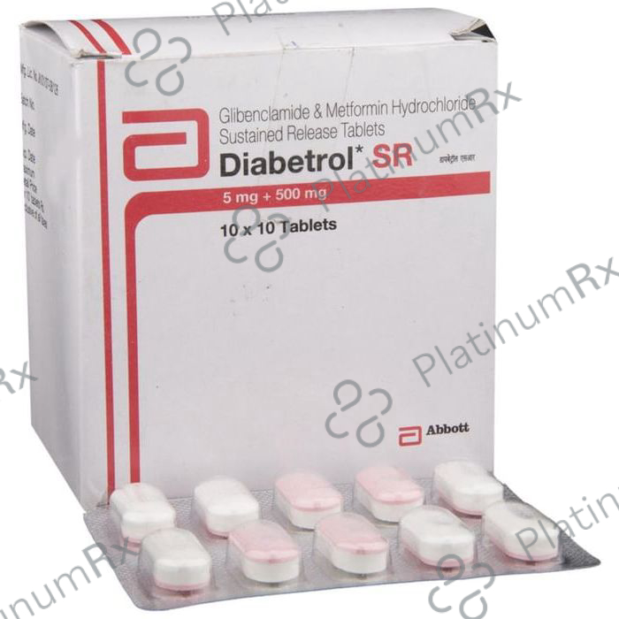 Diabetrol 5/500mg Tablet SR 10s