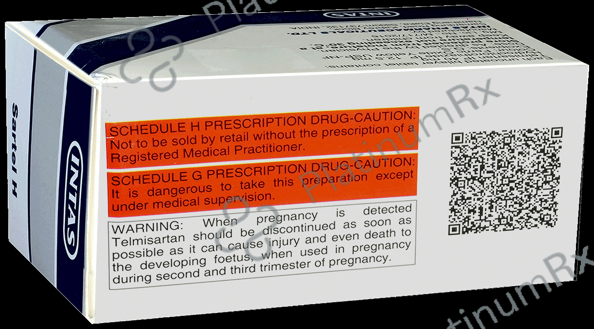 Sartel H 40 12.5/40mg Tablet 15s