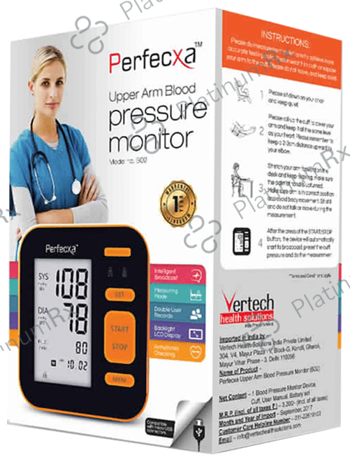 Perfecxa B02 Upper Arm Blood Pressure Monitor