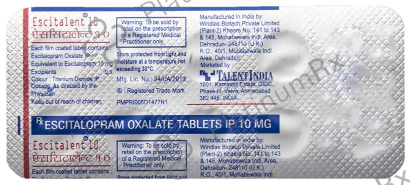 Escitalent 10 Tablet