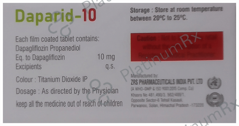 Daparid 10 Tablet
