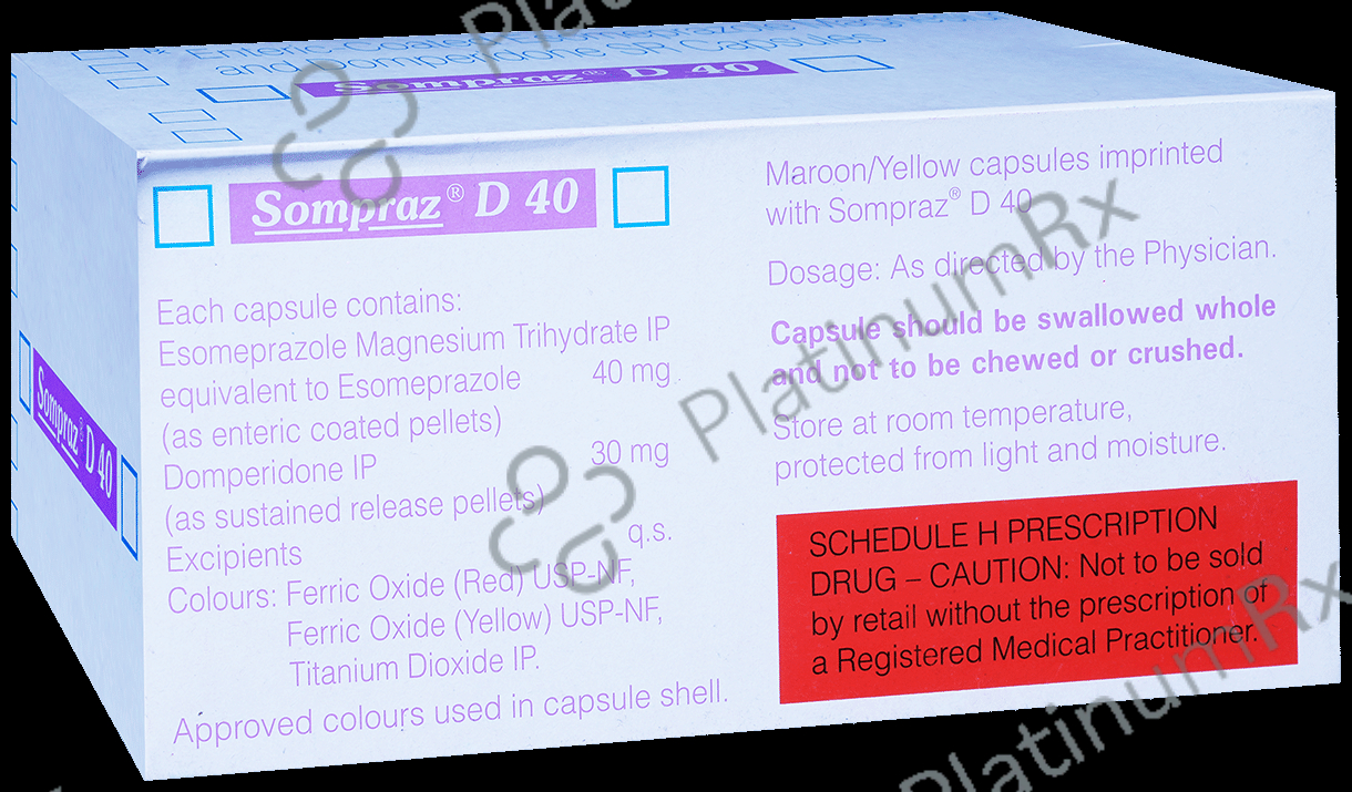 Sompraz D 40/30mg Capsule SR 15s