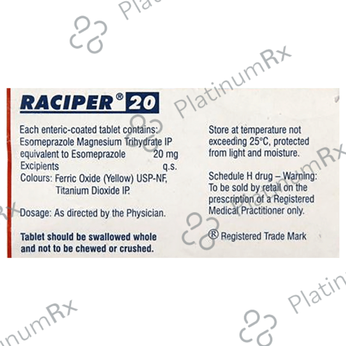 Raciper 20mg Tablet 15s