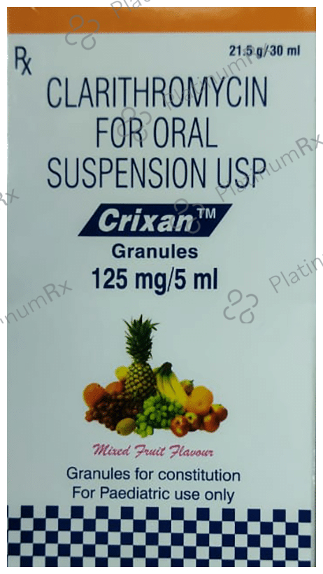 Crixan 125mg Granules Mixed Fruit