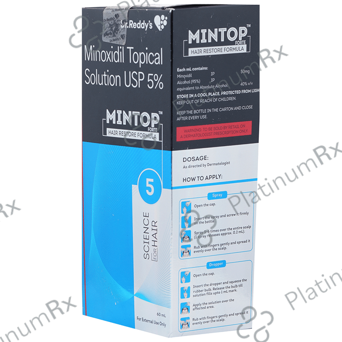 Mintop Forte 5% Minoxidil Solution 120ml