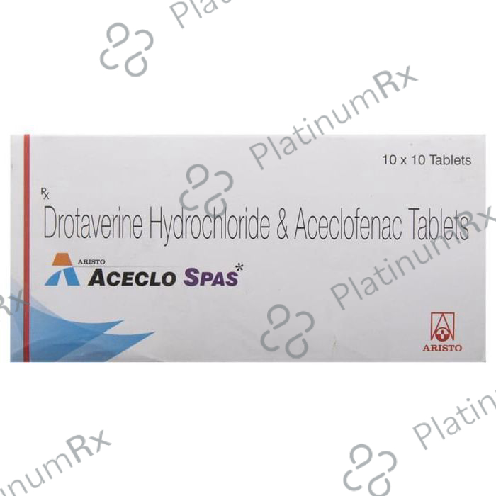 Aceclo Spas 100/80mg Tablet 10s