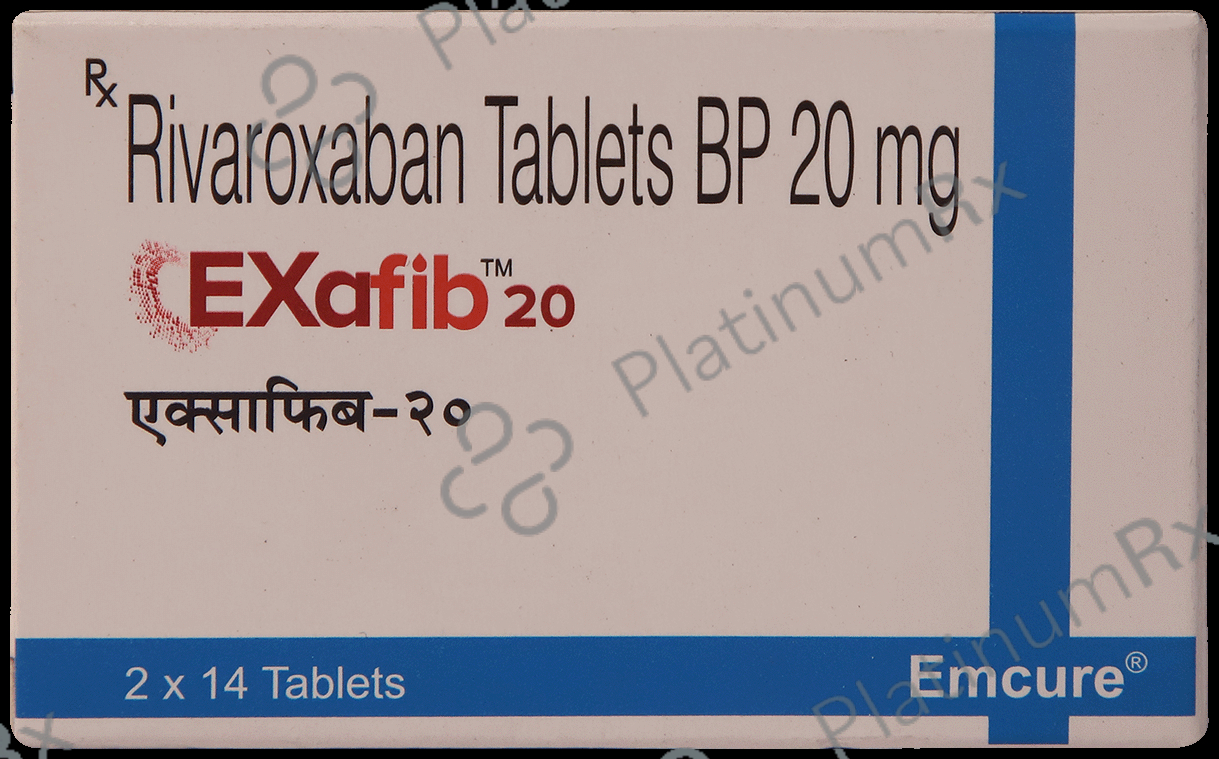 Exafib 20mg Tablet 14s