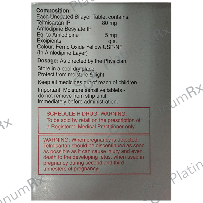 Telma 80 AM 5/80mg Tablet 15s