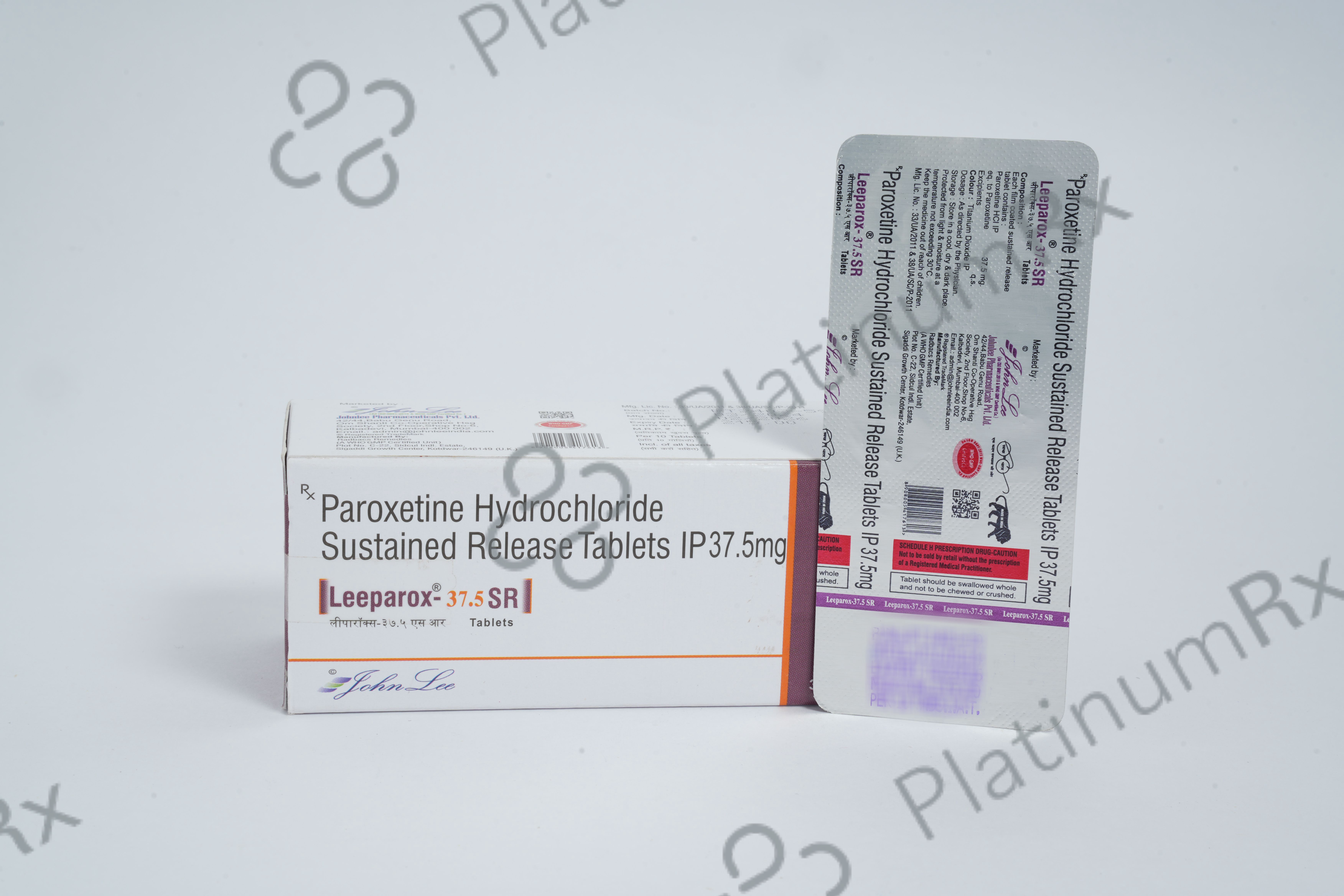 Leeparox 37.5mg Tablet SR 10s