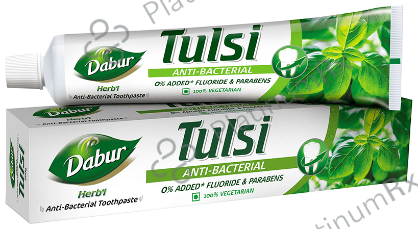 Dabur Tulsi Anti-Bacterial Herb'l Toothpaste (200gm Each)