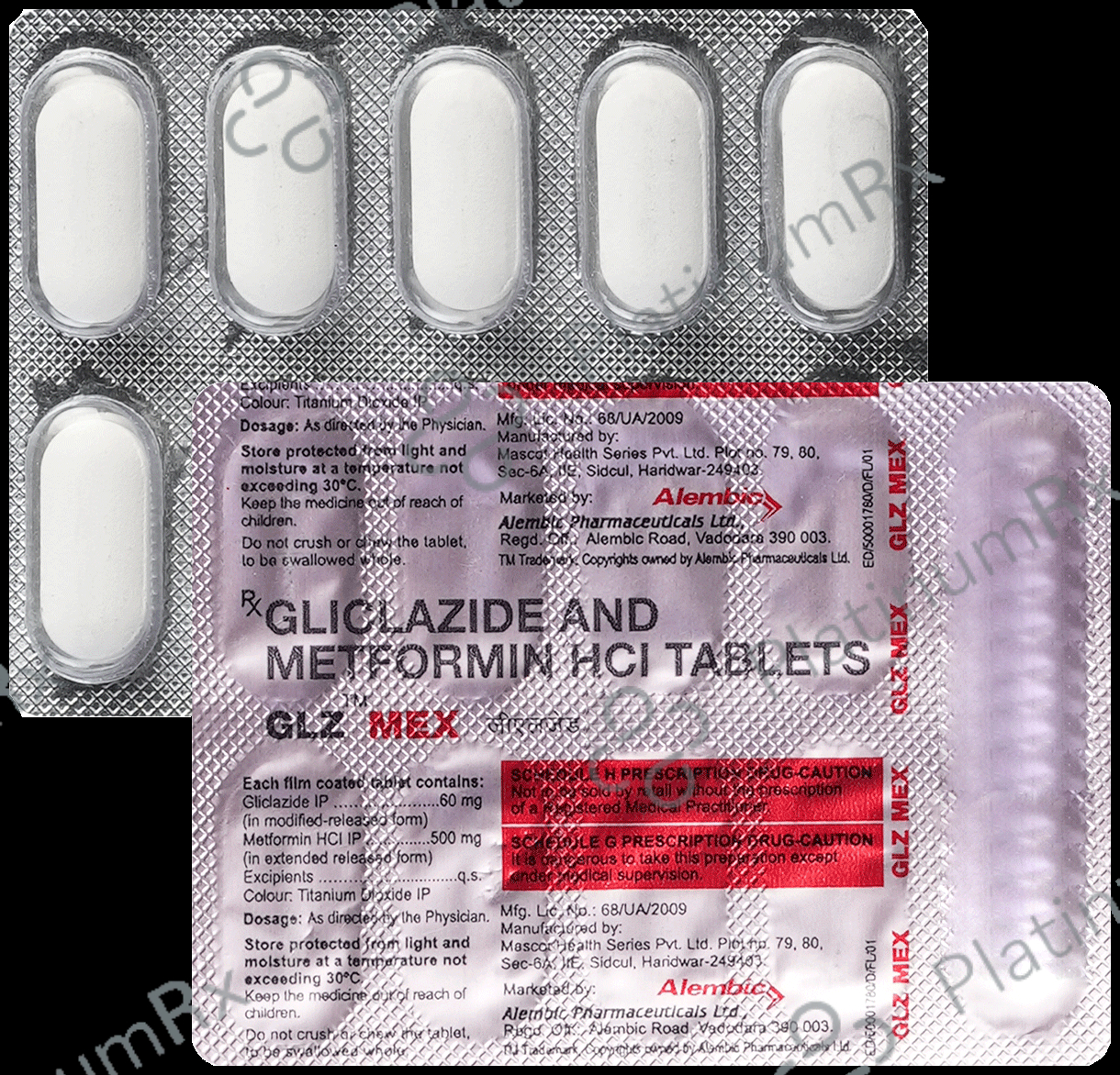 GLZ MEX 30mg/500mg Tablet
