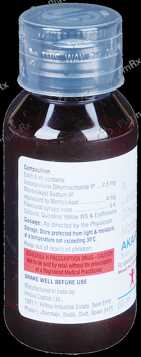 Akair LC 2.5/4mg Syrup 60ml