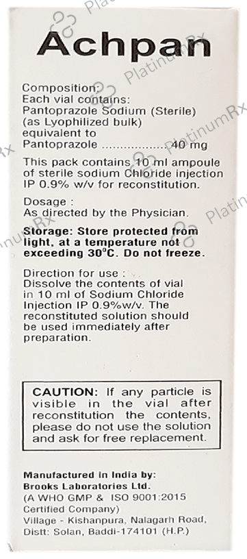 Achpan 40mg Injection