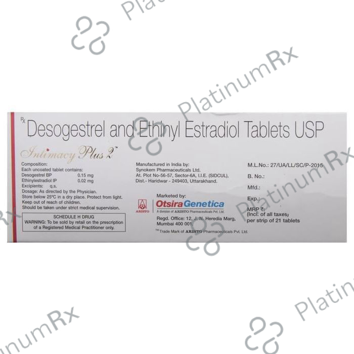 Intimacy Plus 2 0.15/0.02mg Tablet 21s