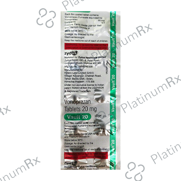 Vault 20mg Tablet 10s