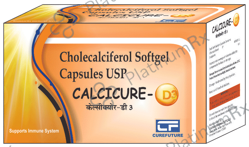 Calcicure-D3 Soft Gelatin Capsule