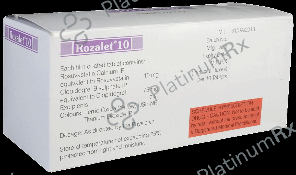 Rozalet 75/10mg Tablet 10s