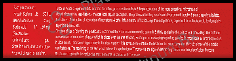 Thromzee Ointment