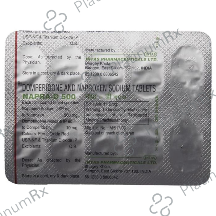 Napra D 10/500mg Tablet 10s