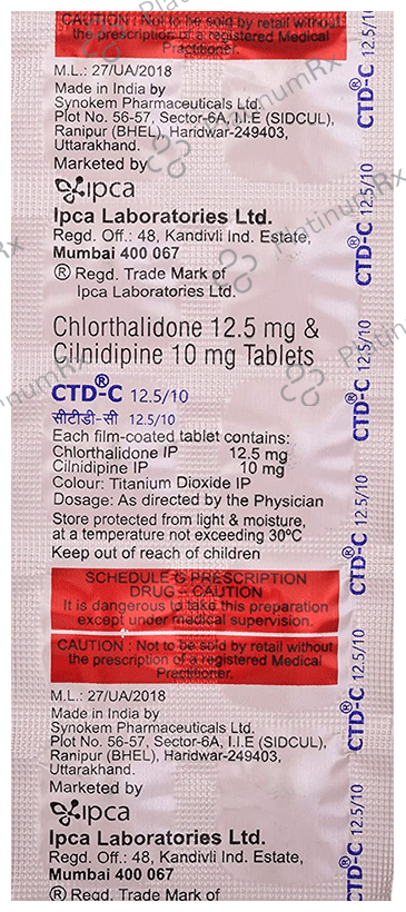 CTD-C 12.5/10 Tablet
