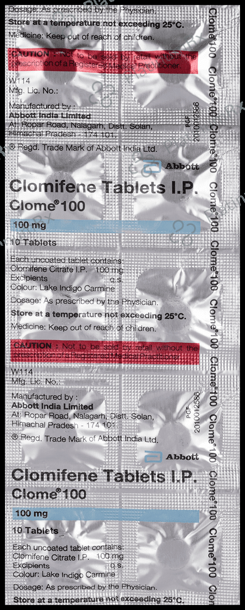 Clome 100mg Tablet