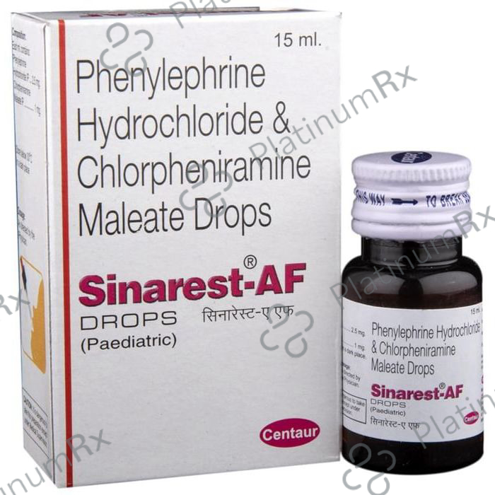 Sinarest AF Paediatric 1/2.5mg Oral Drops 15ml