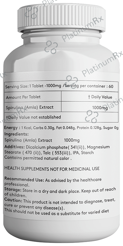 Giosun Spirulina (Amla) 1000mg Tablet