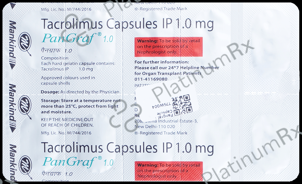 Pangraf 1mg Capsule 10s