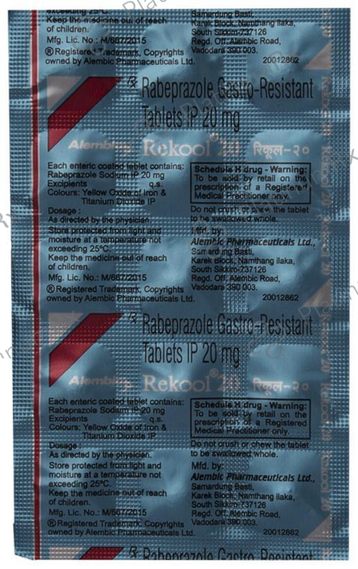 Rekool 20mg Tablet 15s