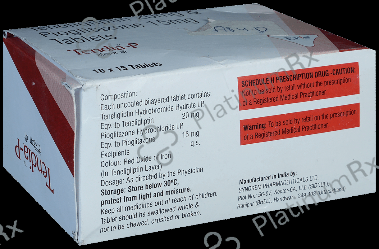 Tendia P 15/20mg Tablet 15s