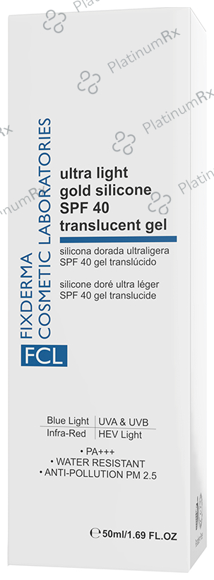 Fixderma FCL Ultra light Gold Silicon Translucent Gel SPF 40