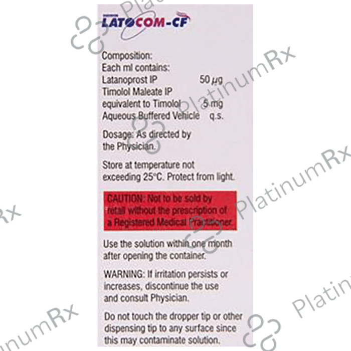 Latocom CF 50/5mg Eye Drop 1s